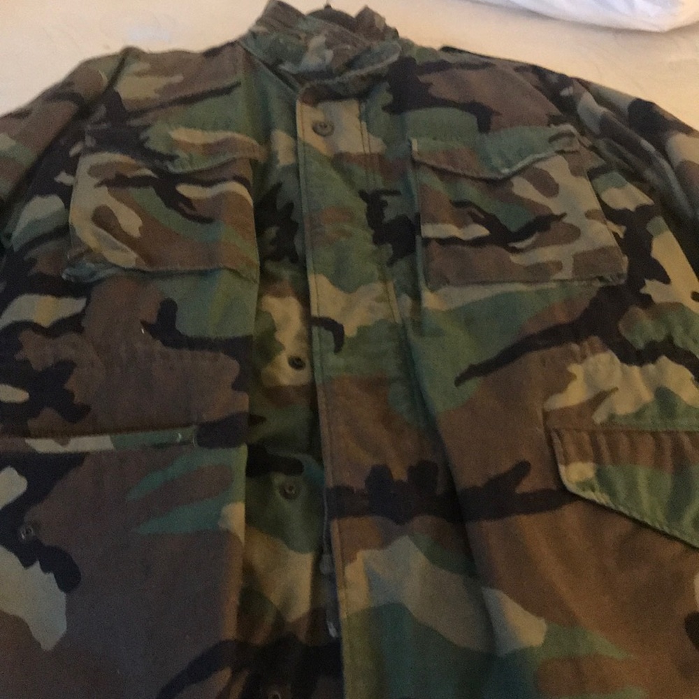 Authentic military cammo coat